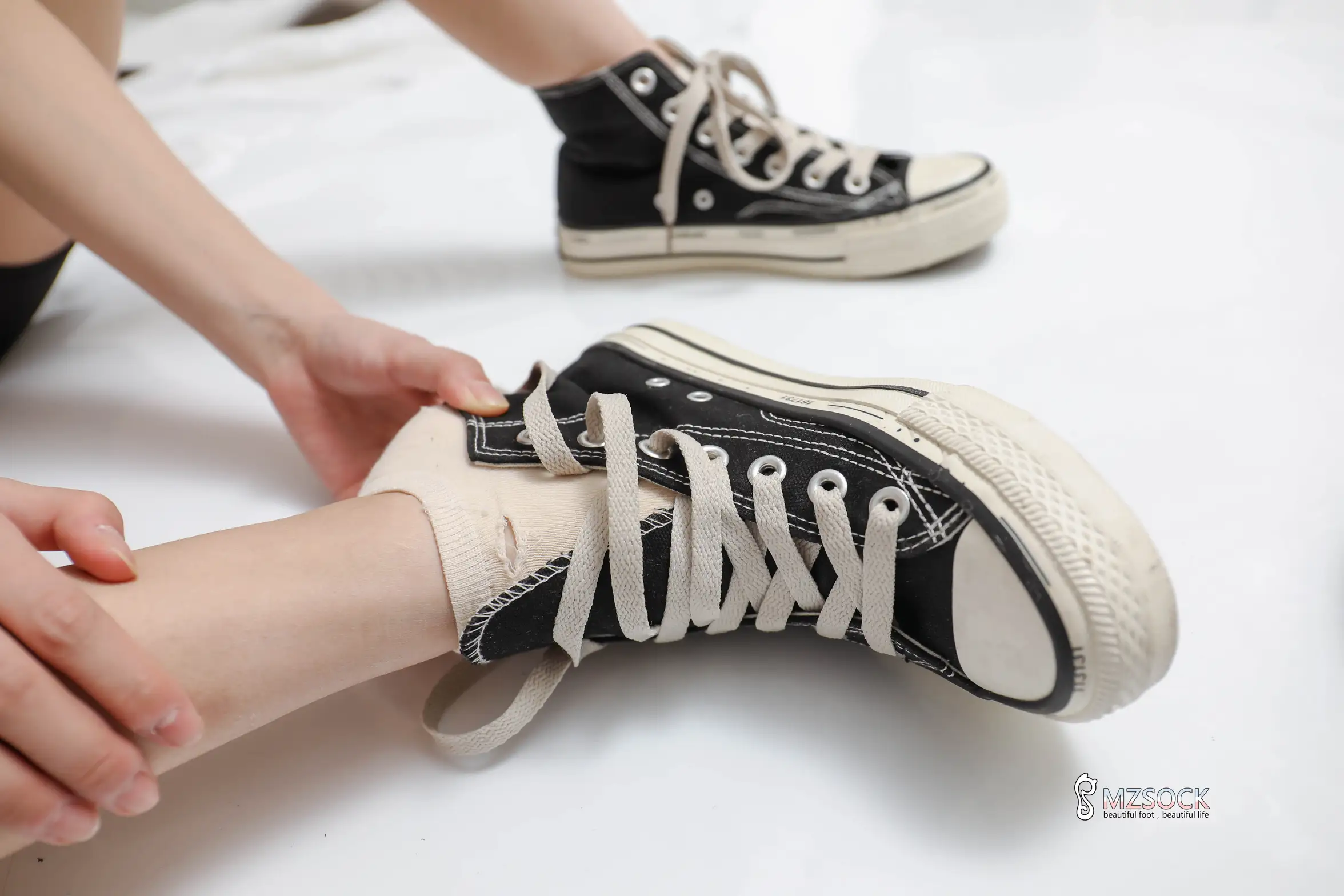 [Mzsock] Love Beauty Foot NO.158 cocoa#[74P]-2