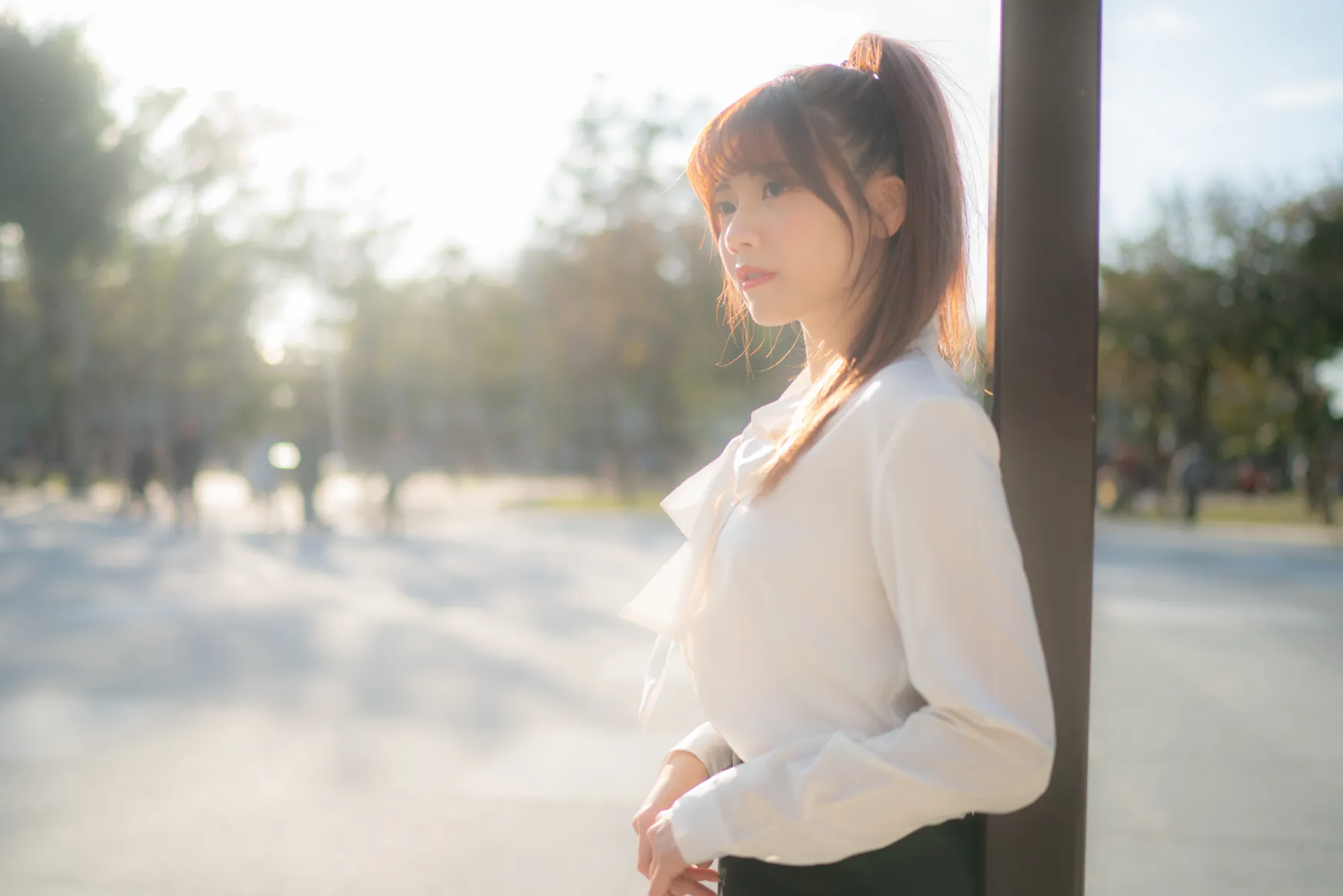 [Mzsock] NO.237 OL black silk uniform high heels street photography#[105P]-1
