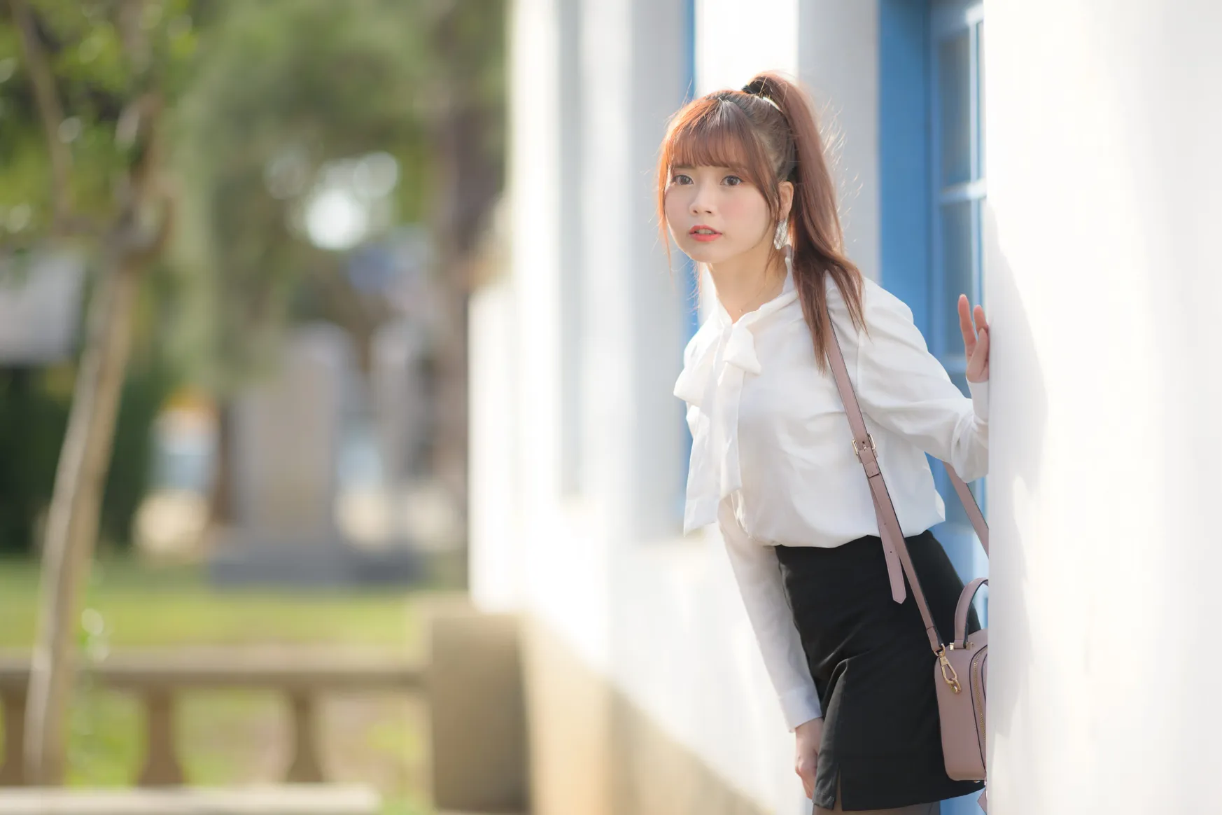 [Mzsock] NO.237 OL black silk uniform high heels street photography#[105P]-8
