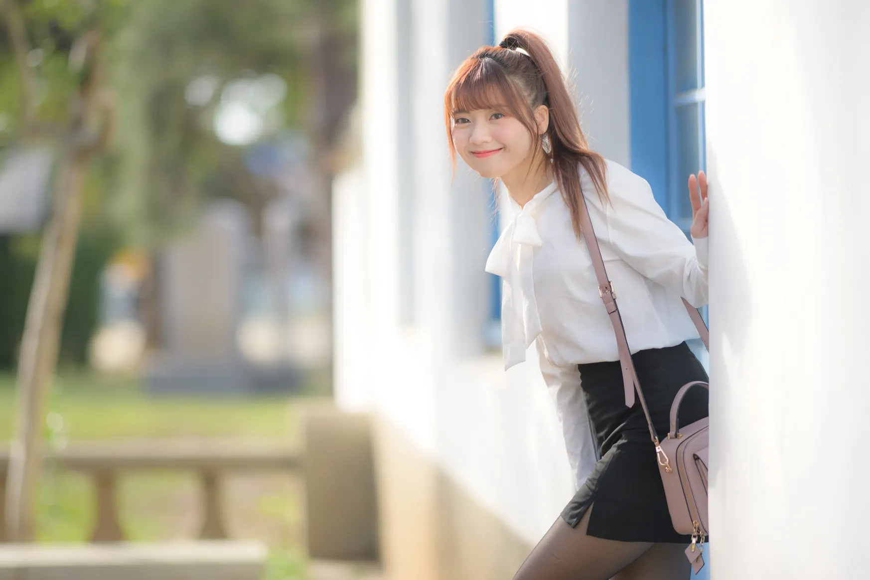 [Mzsock] NO.237 OL black silk uniform high heels street photography#[105P]-10