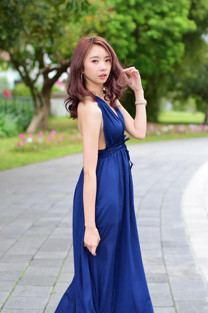 [Mzsock] NO.178 Youbao long skirt with high slits and high legs street photography#[105P]-4