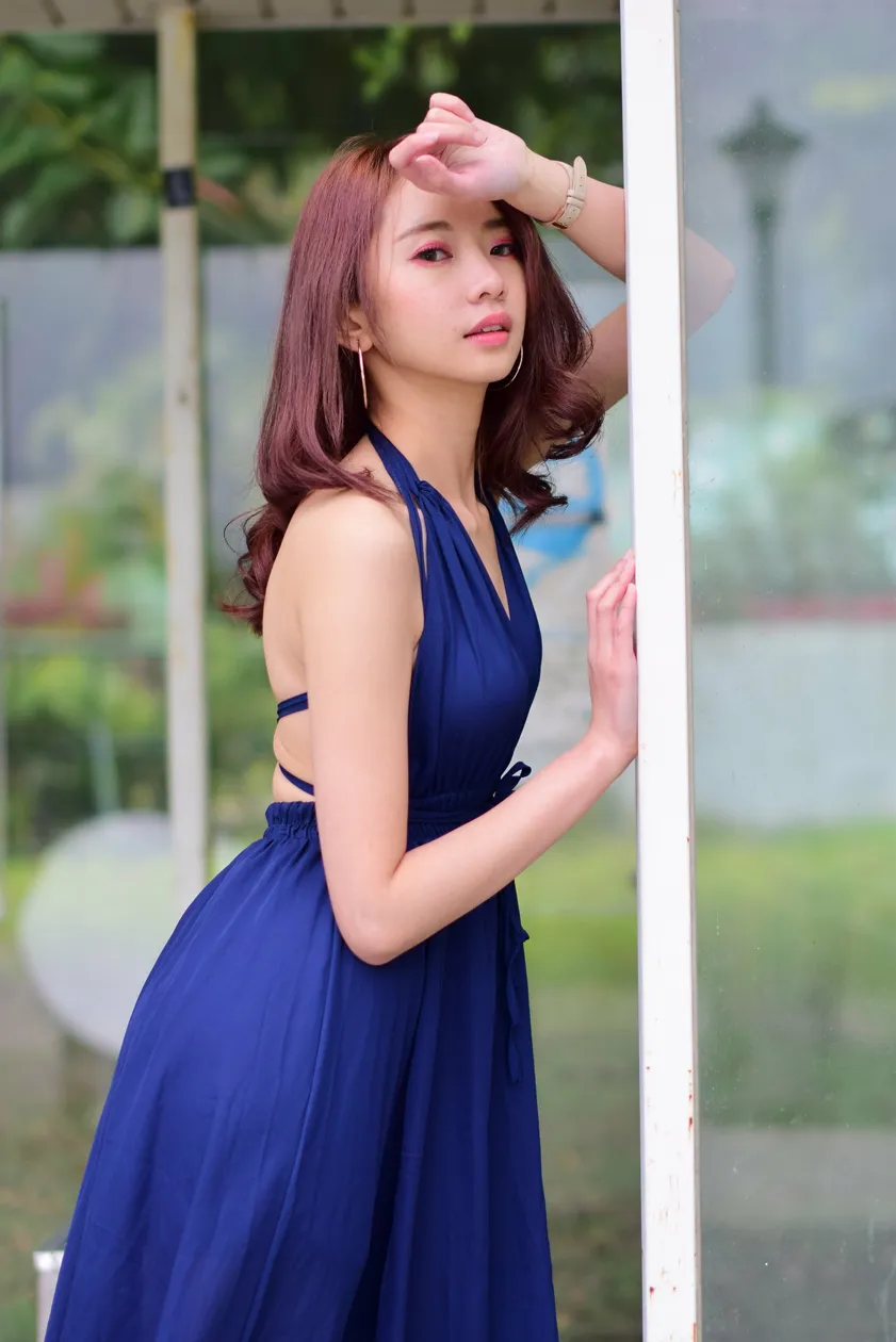 [Mzsock] NO.178 Youbao long skirt with high slits and high legs street photography#[105P]-7